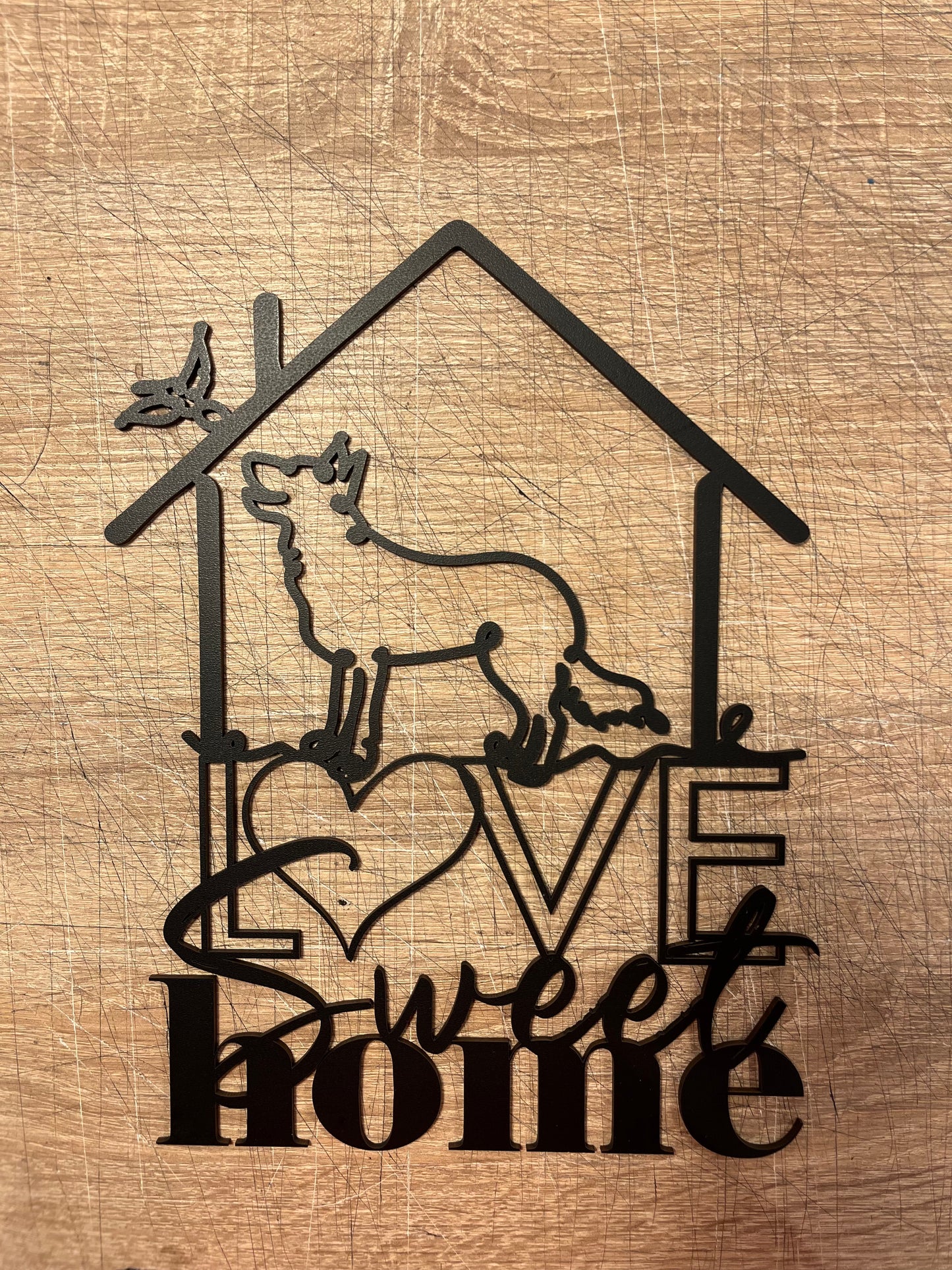 Decoració de fusta LOVE SWEET HOME | En col·laboració amb WELOVECUT