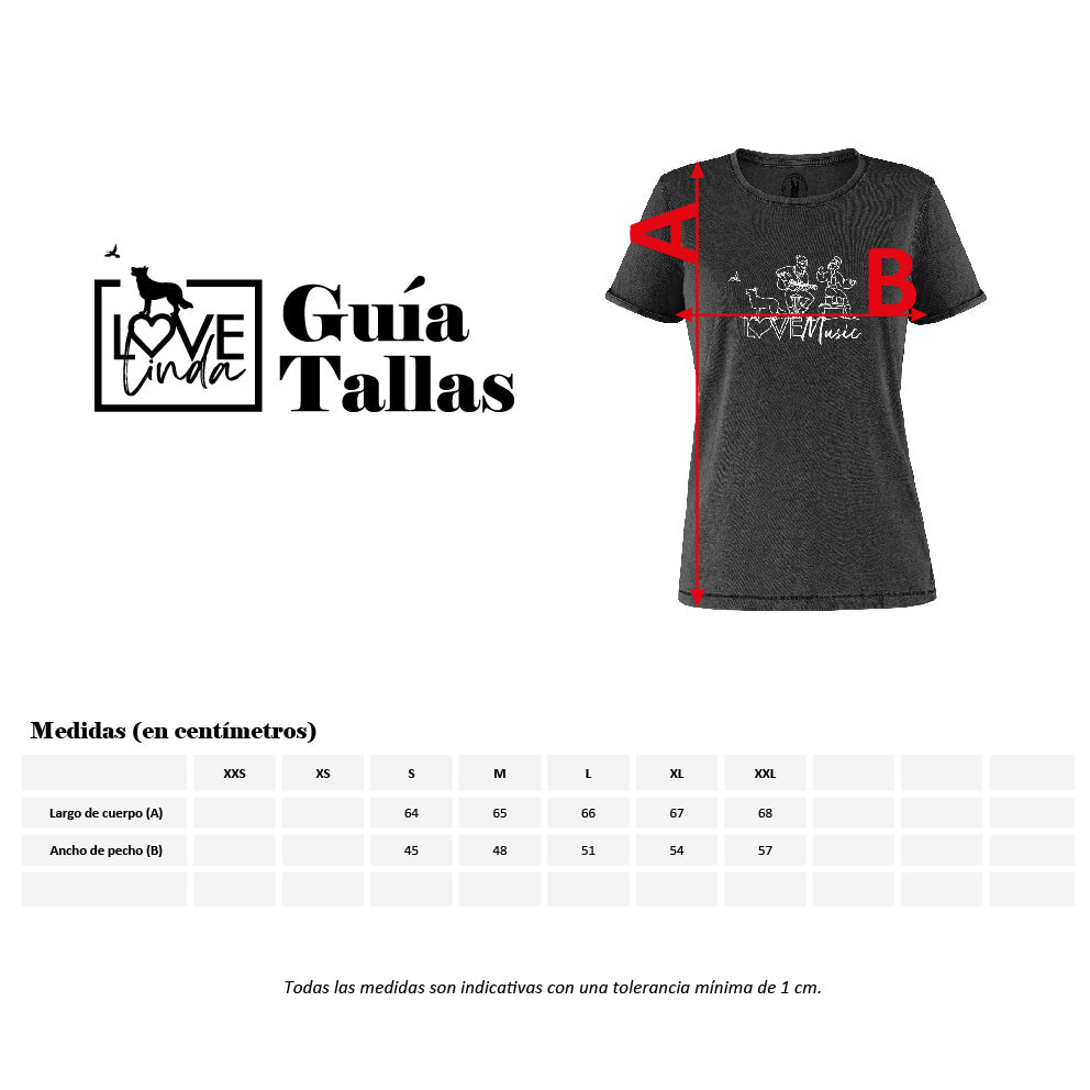 Camiseta mujer LOVE MUSIC
