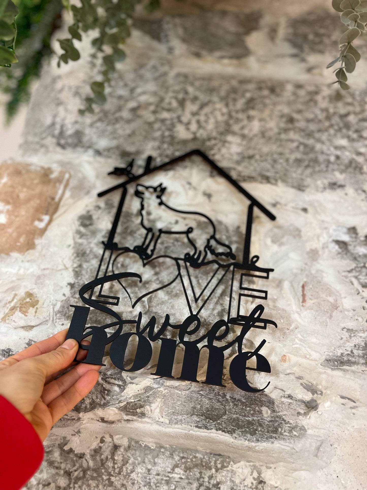 Decoració de fusta LOVE SWEET HOME | En col·laboració amb WELOVECUT