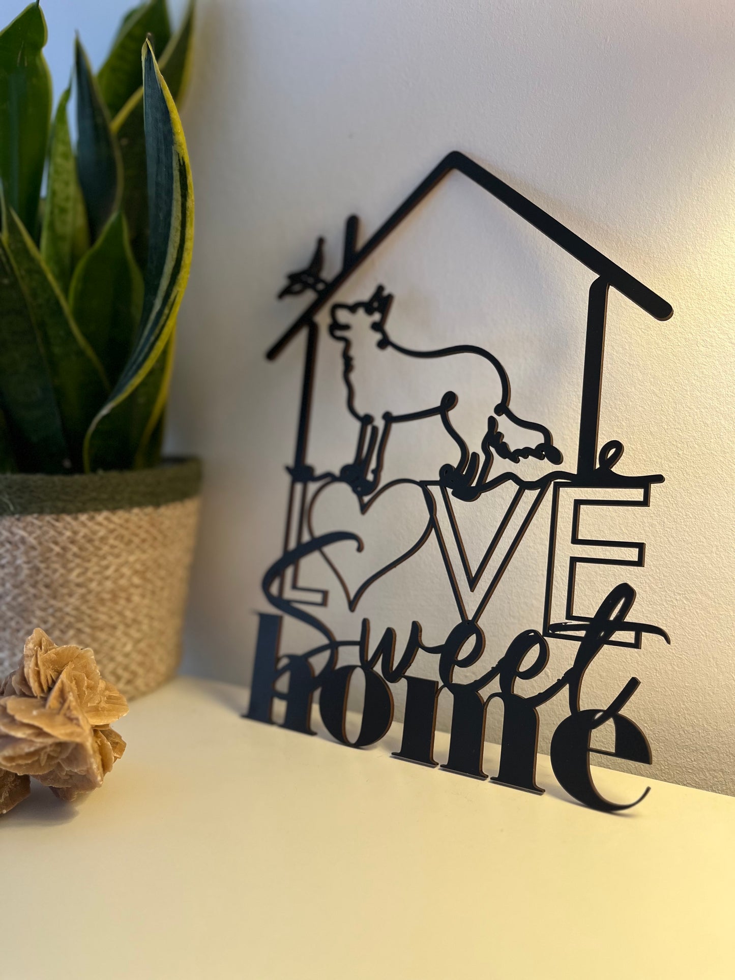 Decoració de fusta LOVE SWEET HOME | En col·laboració amb WELOVECUT