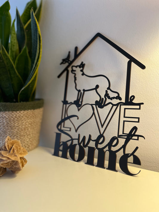 Decoración en madera LOVE SWEET HOME | En colaboración con WELOVECUT
