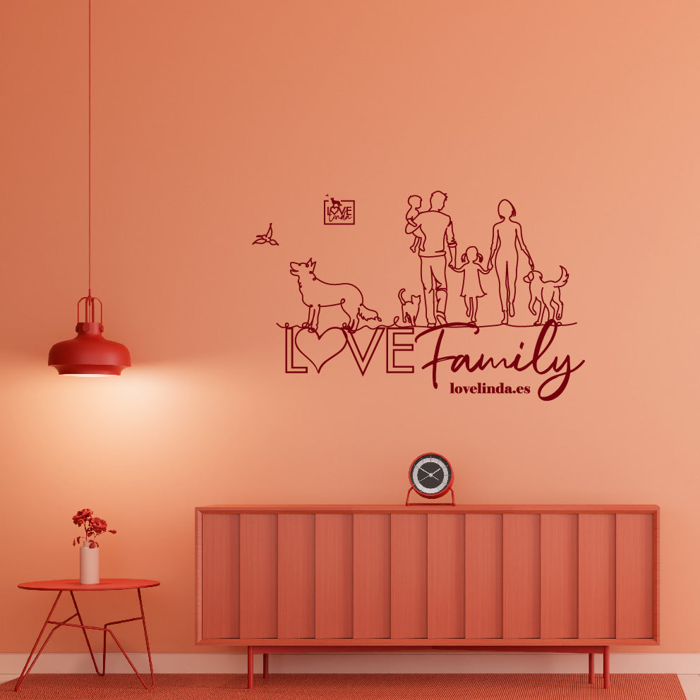 Vinil per a la paret LOVE FAMILY