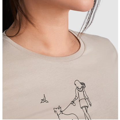 Camiseta LOVE WALKING with my dog