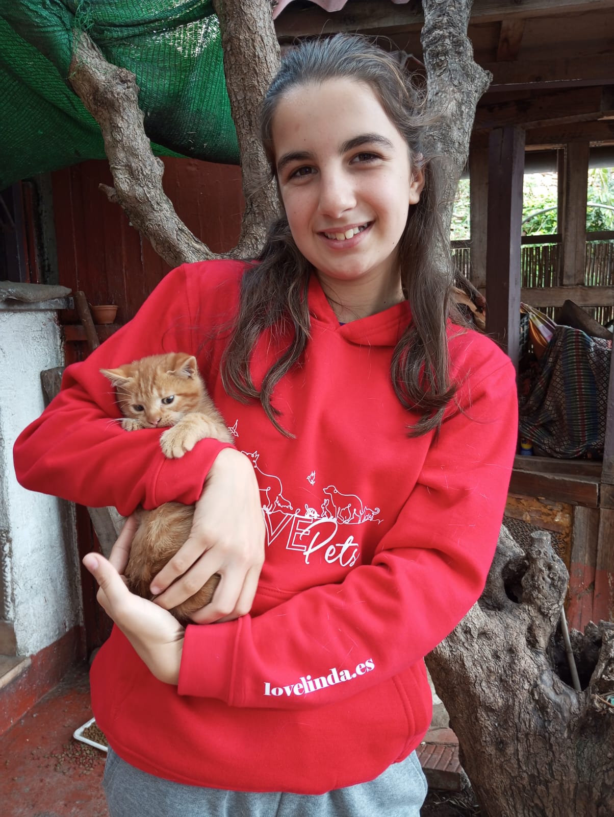 Sudadera con capucha niños LOVE PETS