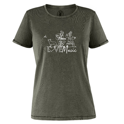 Camiseta mujer LOVE MUSIC
