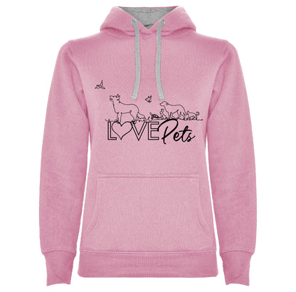 Sudadera con capucha mujer LOVE PETS