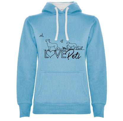 Sudadera con capucha mujer LOVE PETS