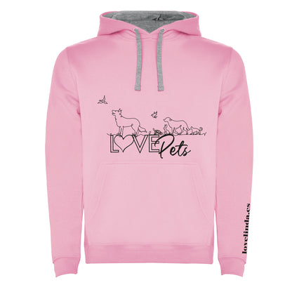 Sudadera con capucha niños LOVE PETS