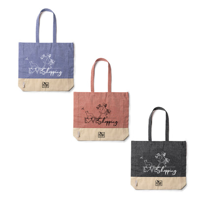 Bolsa de algodón reciclado LOVE SHOPPING