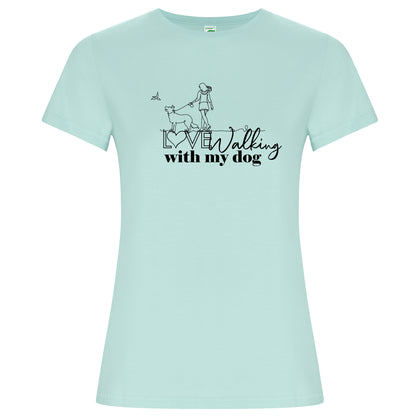 Camiseta LOVE WALKING with my dog